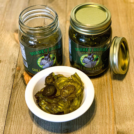 Donkey Dongs Sweet Fire Pickles - Jalapeno Pickle, Condiment