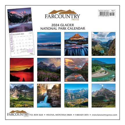 2024 Glacier National Park Wall Calendar