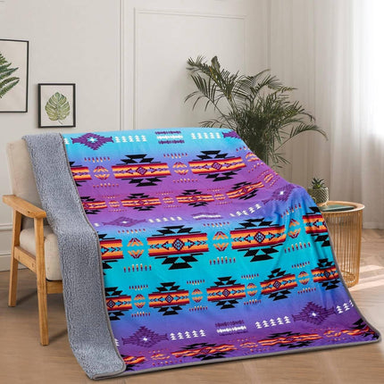 Tropical Soutwest Sherpa Throw: Fire