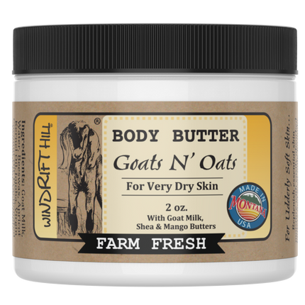 Goats N' Oats | Goat Milk Body Butter | 2oz. Travel Size