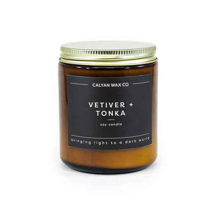 Vetiver + Tonka Amber Jar Soy Candle