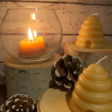 100% Natural Beeswax Beehive Votive