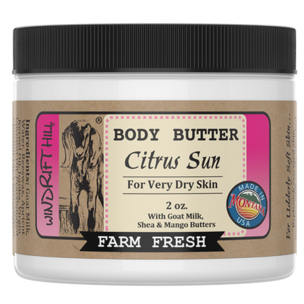 Citrus Sun | Goat Milk Body Butter | 2oz. Travel Size