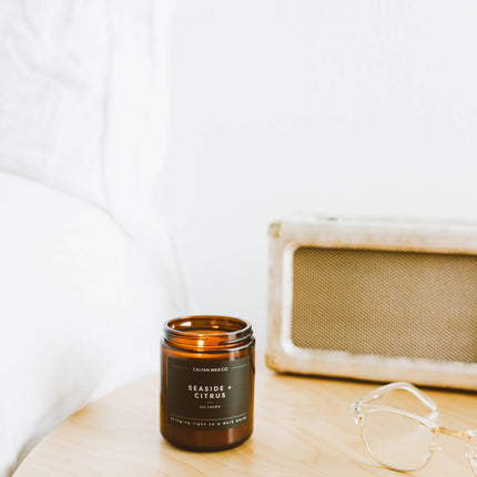 Seaside + Citrus | Amber Jar Soy Candle