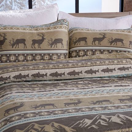 3-Piece Lodge Quilt - Yosemite Collection: King / Yosemite