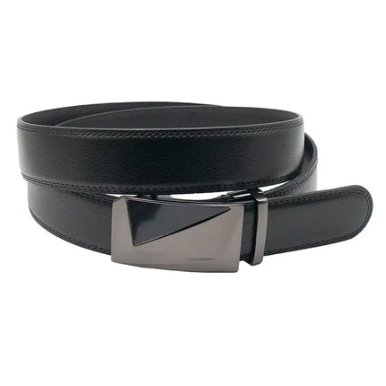 Black Crystal Adjustable Genuine Leather Belt