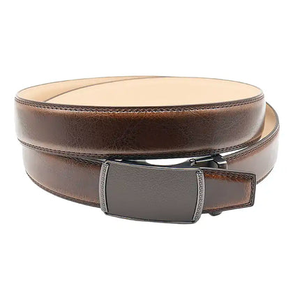 Leather on Leather Adjustable Belt