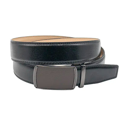 Leather on Leather Adjustable Belt