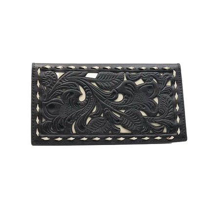 Genuine Lazer-Cut Leather Wallet