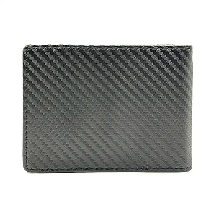 Faux Black Carbon Men's Wallet