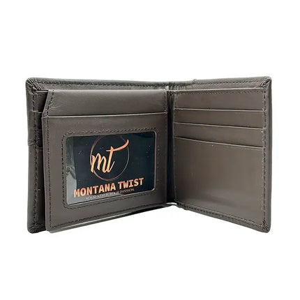 Men's Leather Wallet with a Lone Star Concho