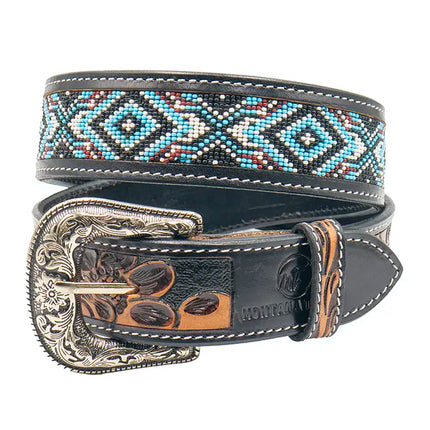 Many Dreams Leather & Beaded Belt