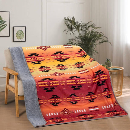 Tropical Soutwest Sherpa Throw: Fire