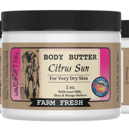 Citrus Sun | Goat Milk Body Butter | 2oz. Travel Size