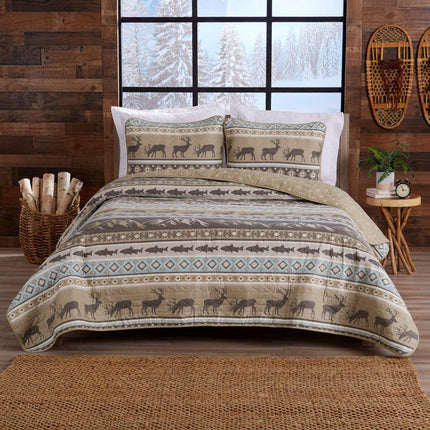 3-Piece Lodge Quilt - Yosemite Collection: King / Yosemite