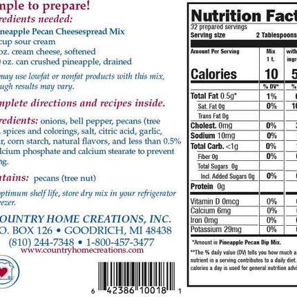 Pineapple Pecan Cheesespread Mix