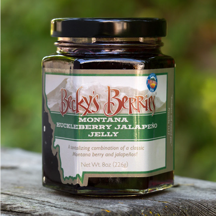 Montana Huckleberry Jalapeno Pepper Jelly: 3 oz